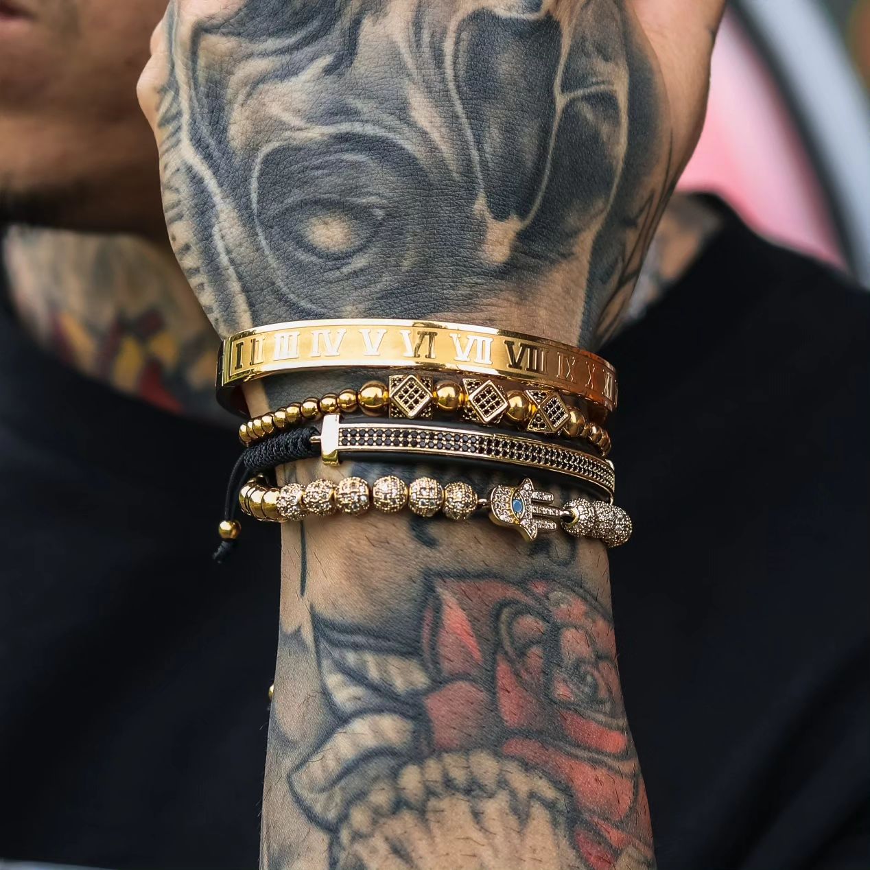 Black Hamsa - 4pc