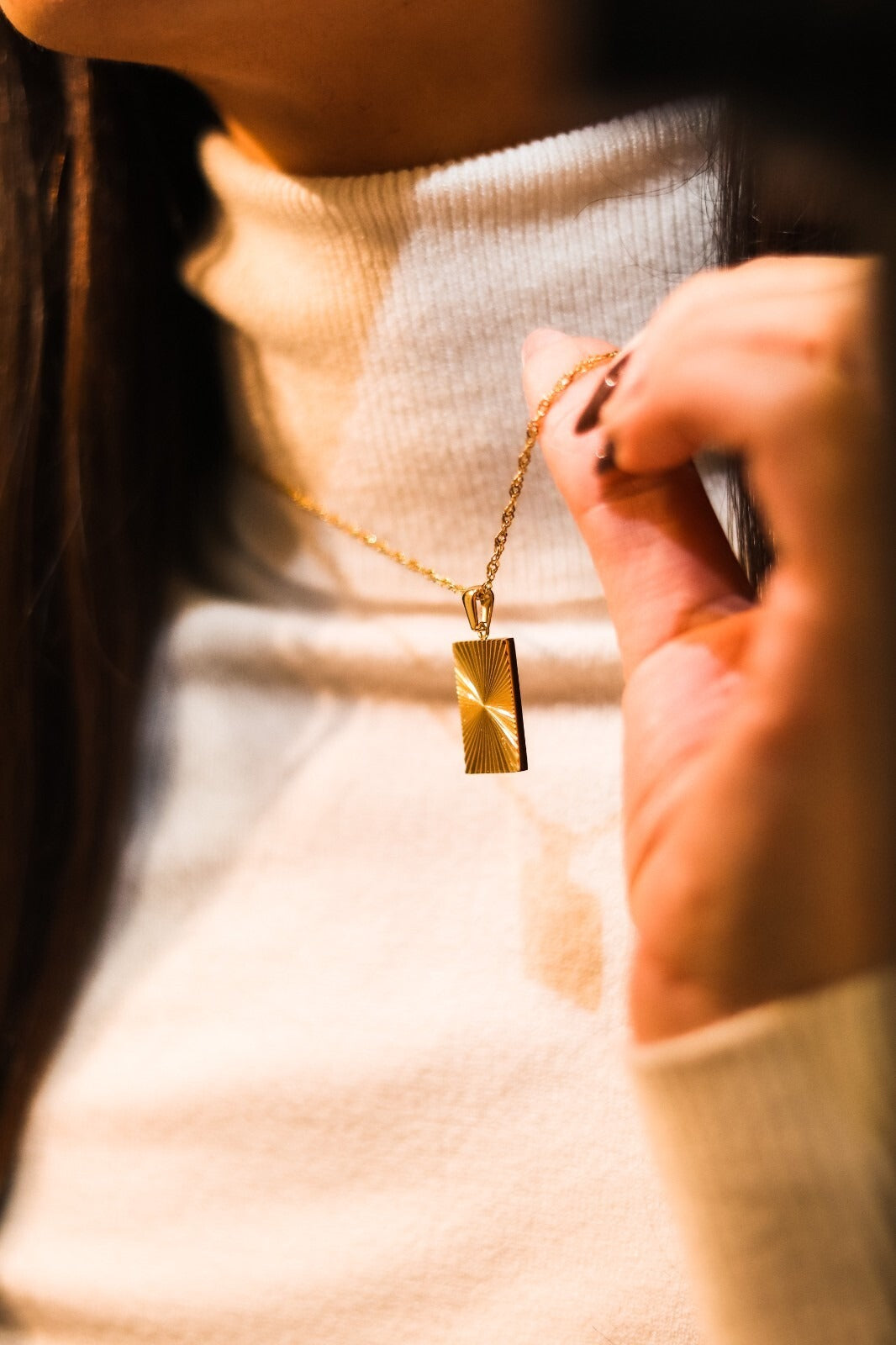 Sunlight Sunburst Signet Square - Gold