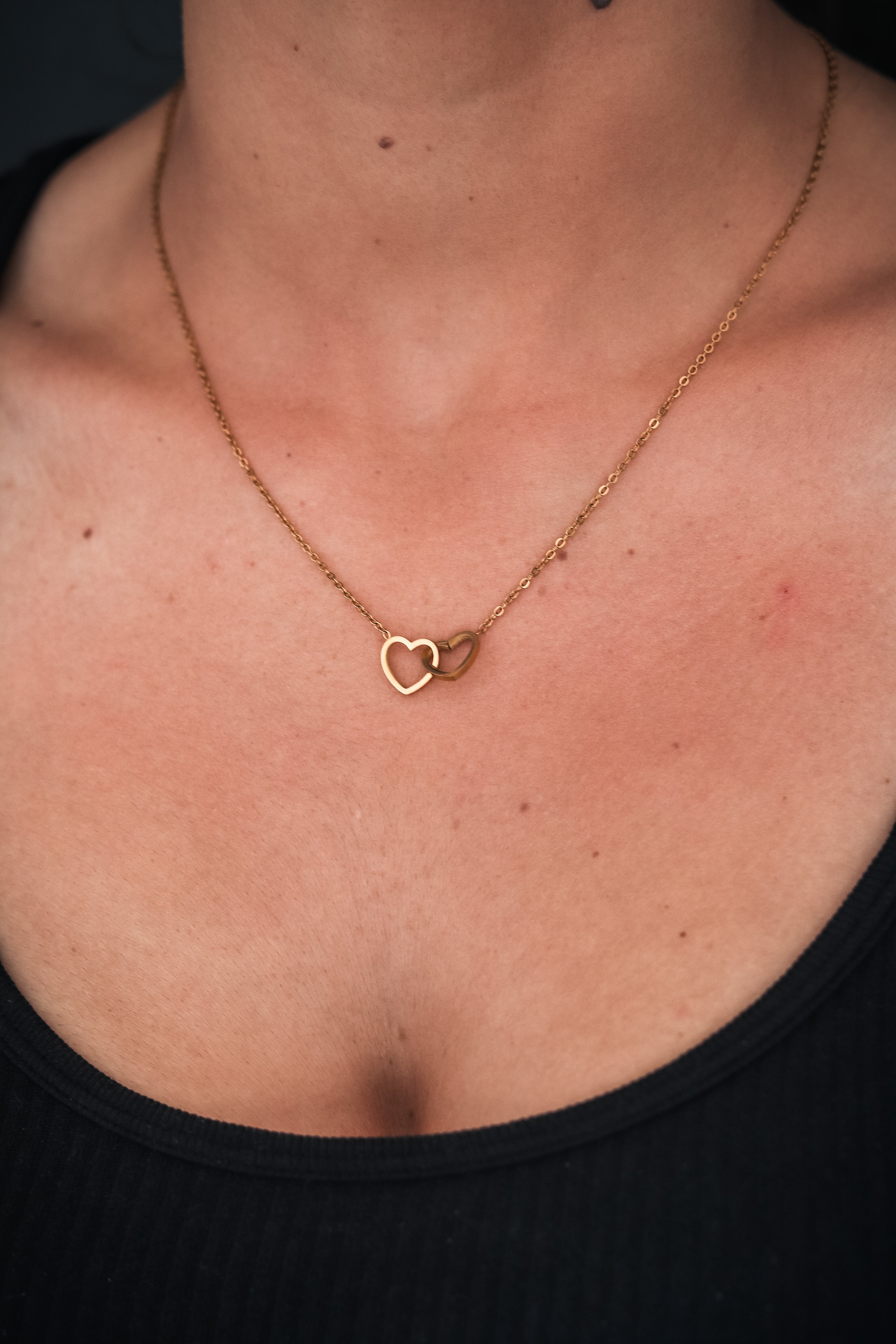 Interlocking Love Heart - Gold