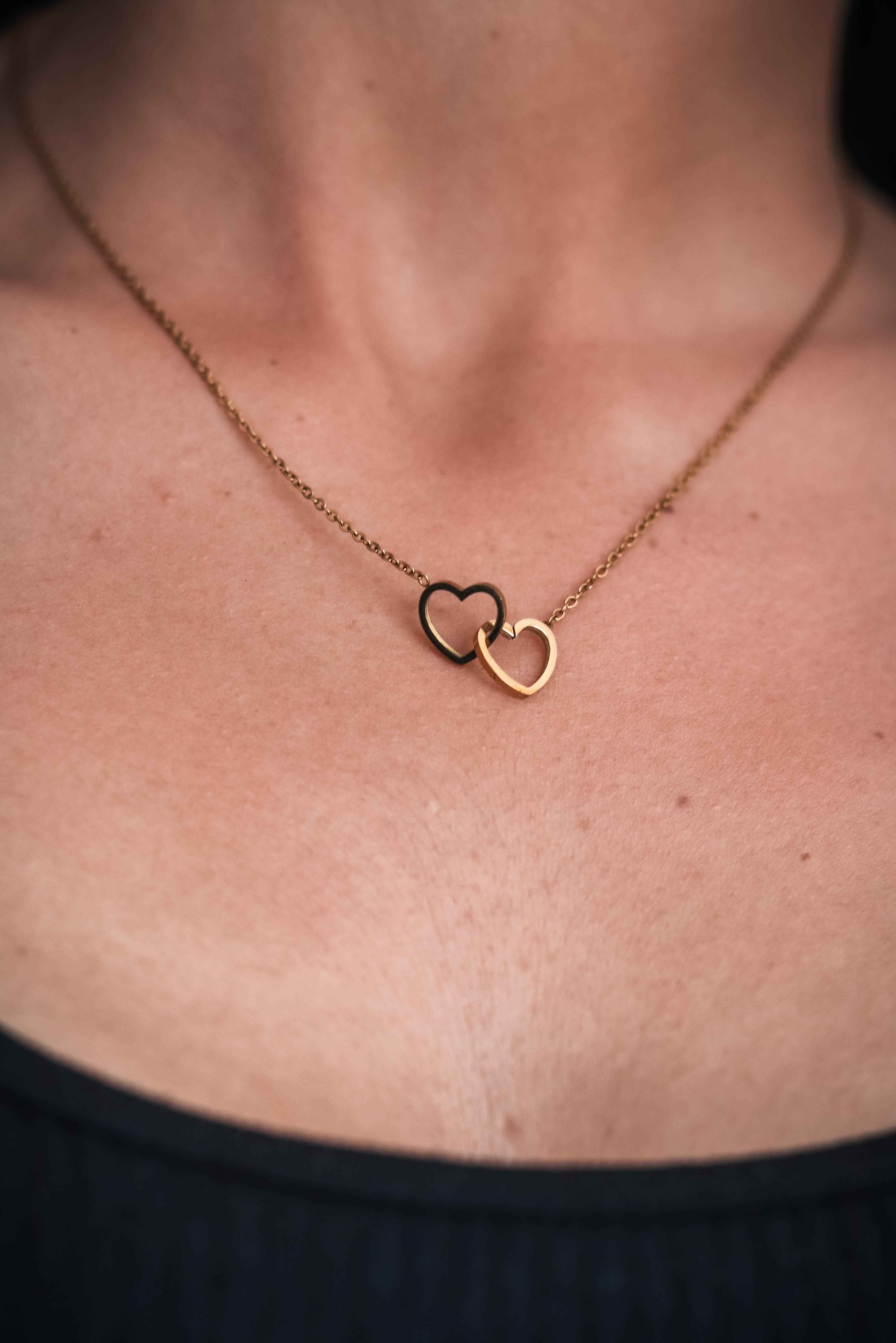 Interlocking Love Heart - Gold