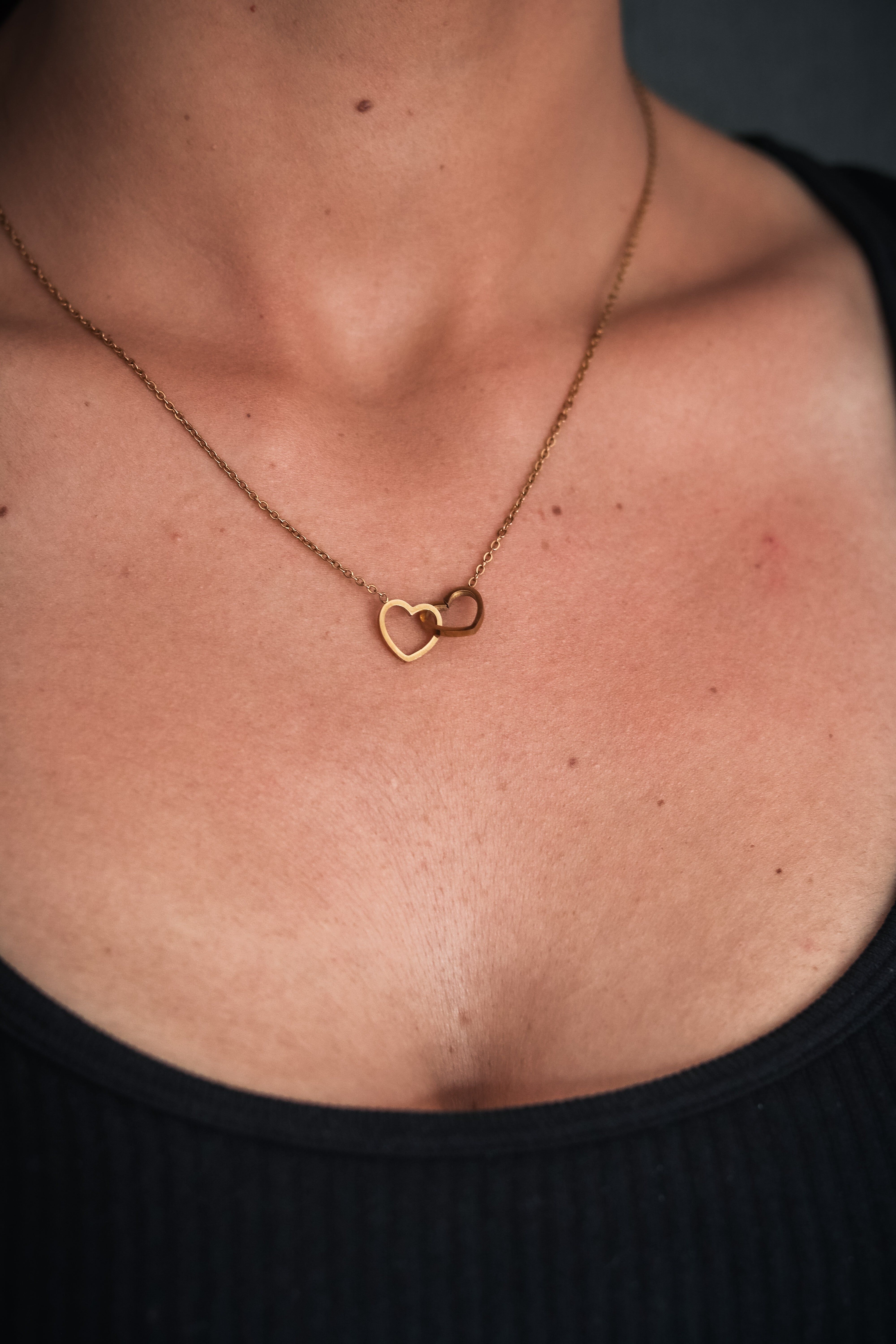 Interlocking Love Heart - Gold