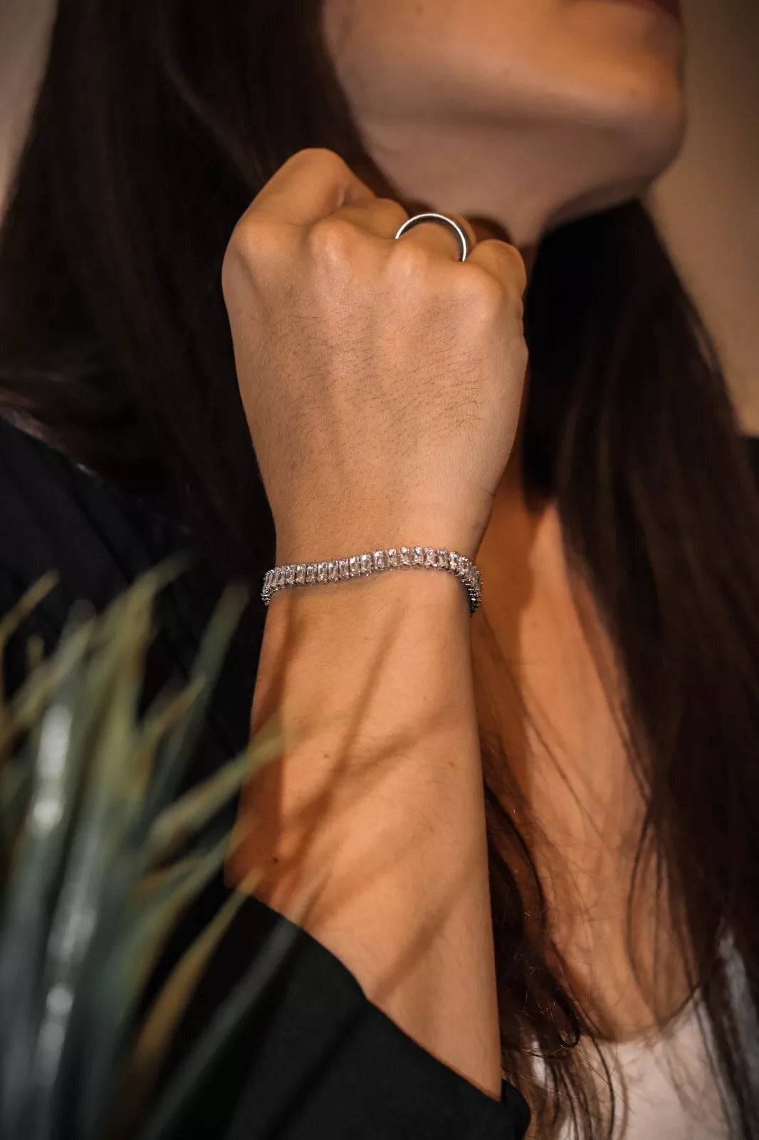 Womens Tennis Slider Bracelet