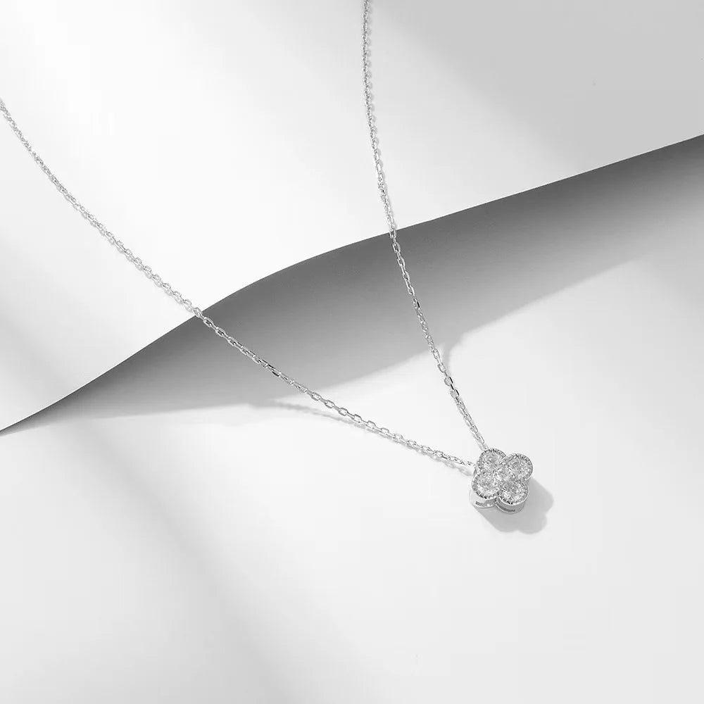 Silver Four Leaf Clover - Sterling Silver