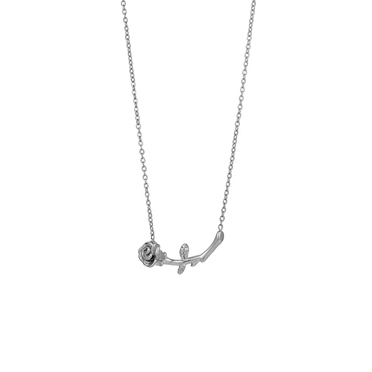 Rose Flower - Silver