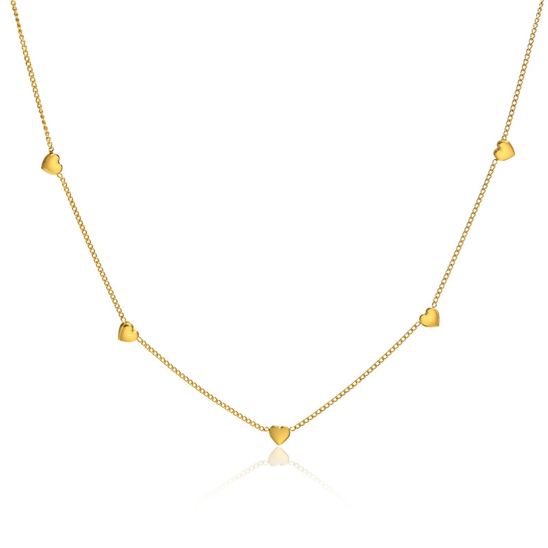 Multiple Love Heart - Gold