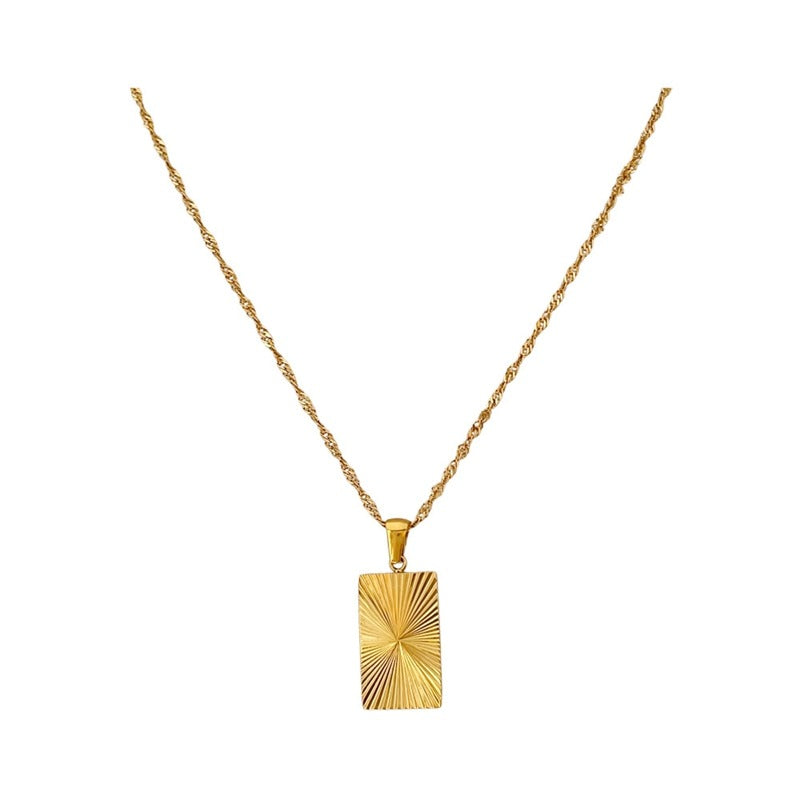Sunlight Sunburst Signet Square - Gold