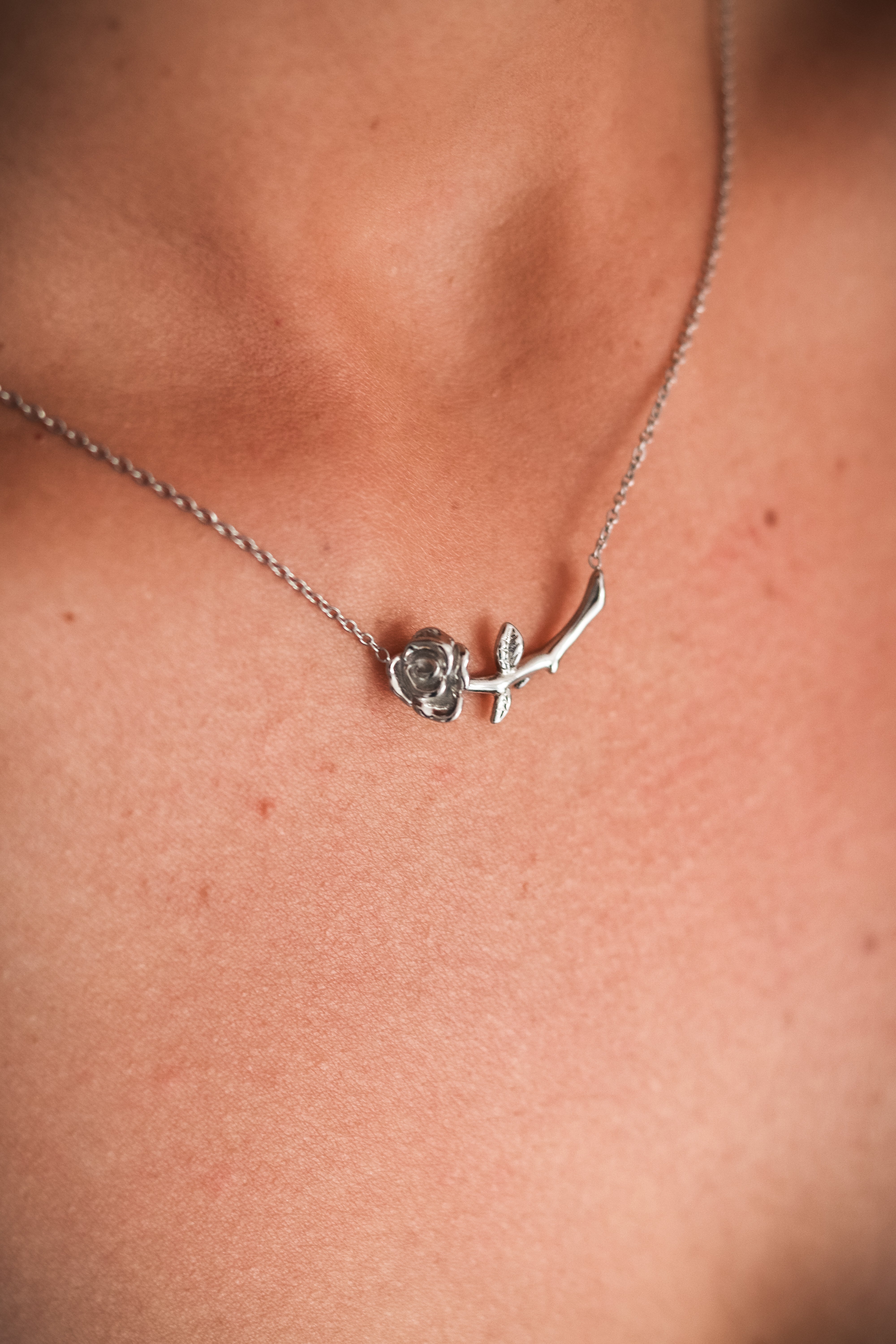 Rose Flower - Silver