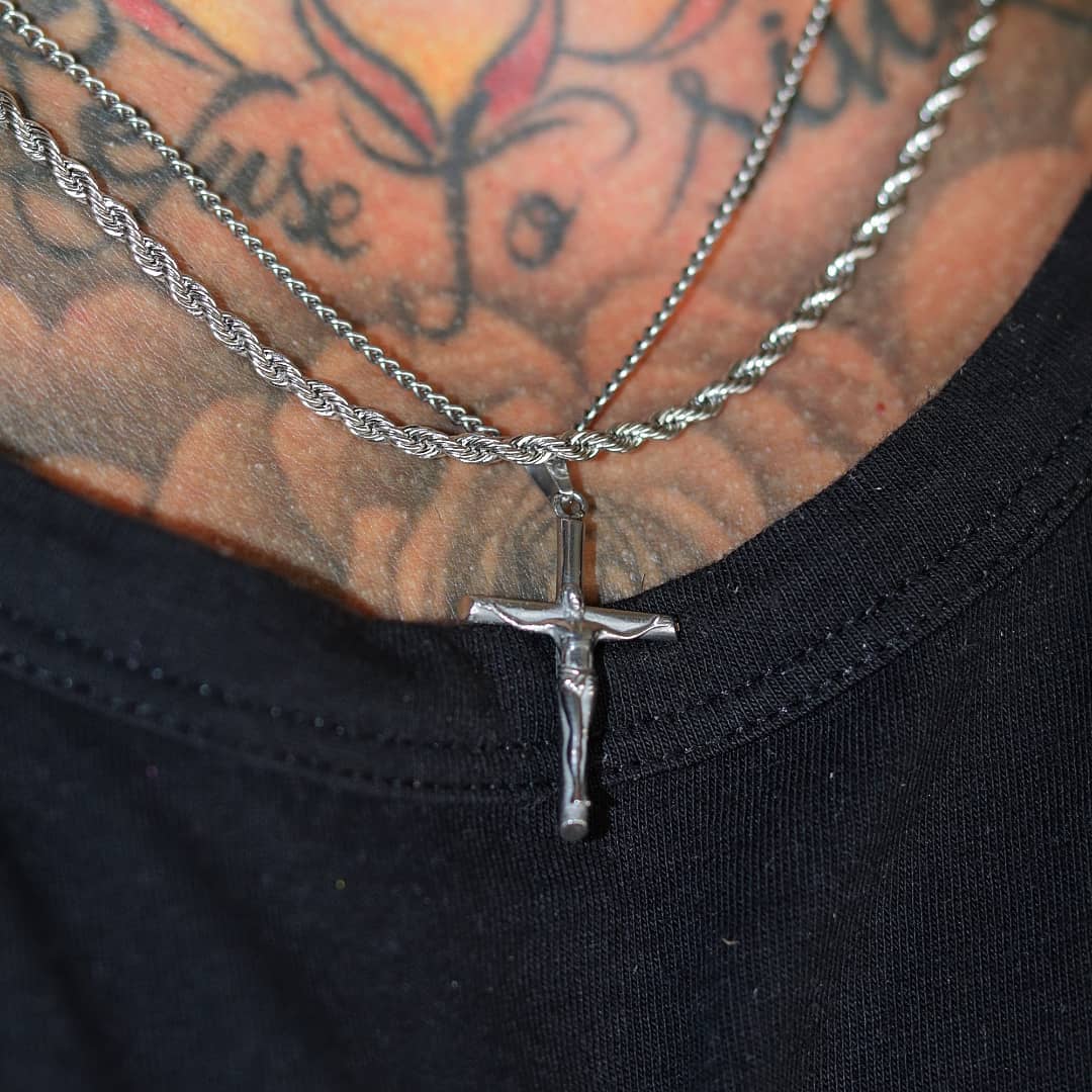Crucifix Set - Silver