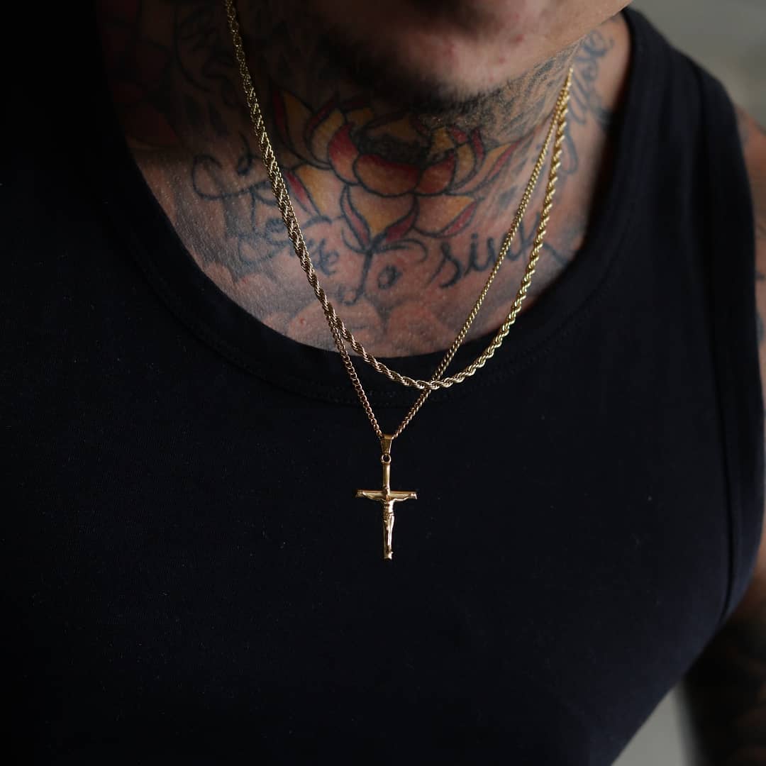 Crucifix Set - Gold