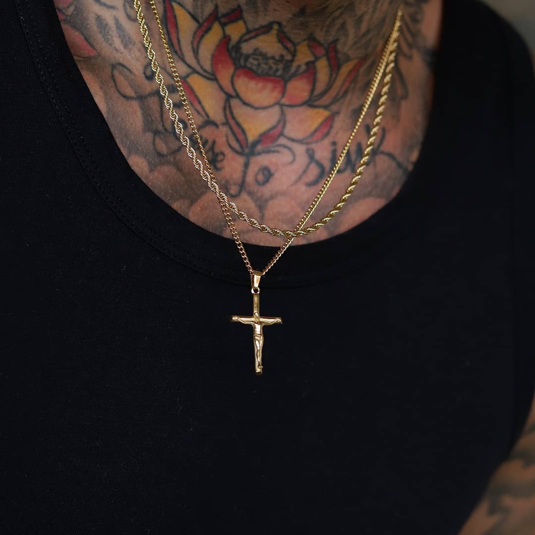 Crucifix Set - Gold