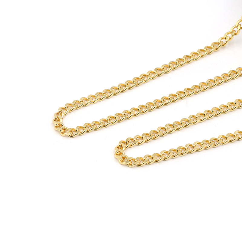 Gold Cuban - 4mm